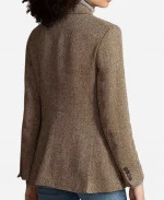 Kelly Reilly Dutton Ranch S01 Grey Wool Blazer