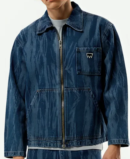 Khobe Clarke TV Series Off Campus S01 2026 Beau Maxwell Blue Denim Jacket