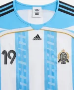 Kith & Messi x Adidas Football Jersey In Blue & White