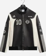 Kith x Lionel Messi x Adidas Black and White Leather Jacket for Football World Cup 2026