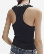 Knicks vs Cavaliers Taylor Swift Chain-Detail Ribbed Vest Top