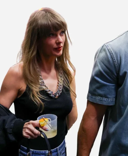 NBA Eastern Conference Finals 2026 Knicks vs Cavaliers Taylor Swift Black Vest top