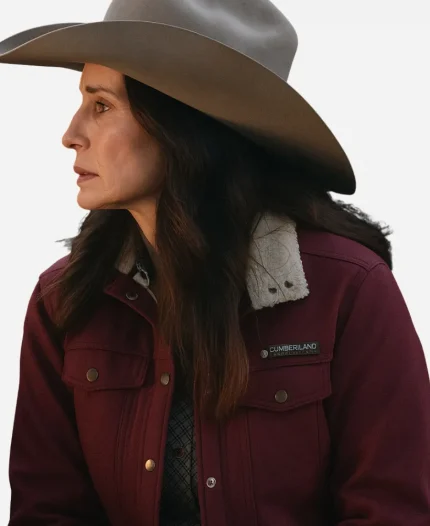 Krista Bridges Heartland S19 Gracie Pryce Burgundy Jacket