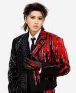 Kun Deadman Song 2026 Met Gala Cai Xukun Black & Red Suit