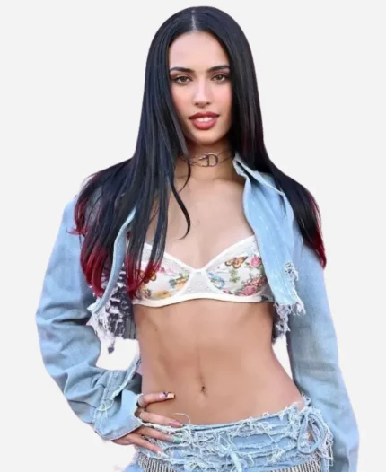 Kylie Cantrall Billboard Women Music Event Denim Crop Jacket