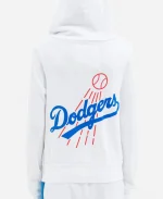 LA Dodgers Aviator Nation x MLB White Full-Zip Hoodie
