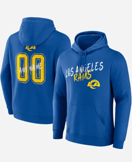 LA Rams Hustle Personalized Name & Number Hoodie