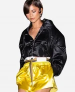 LV 2027 Zendaya Black Cropped Jacket