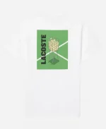 Lacoste 2026 Ultra Dry Printed Tennis White Pullover T-Shirt