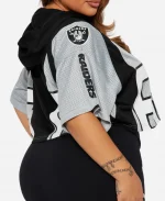 Las Vegas Raiders Cropped Mesh Top