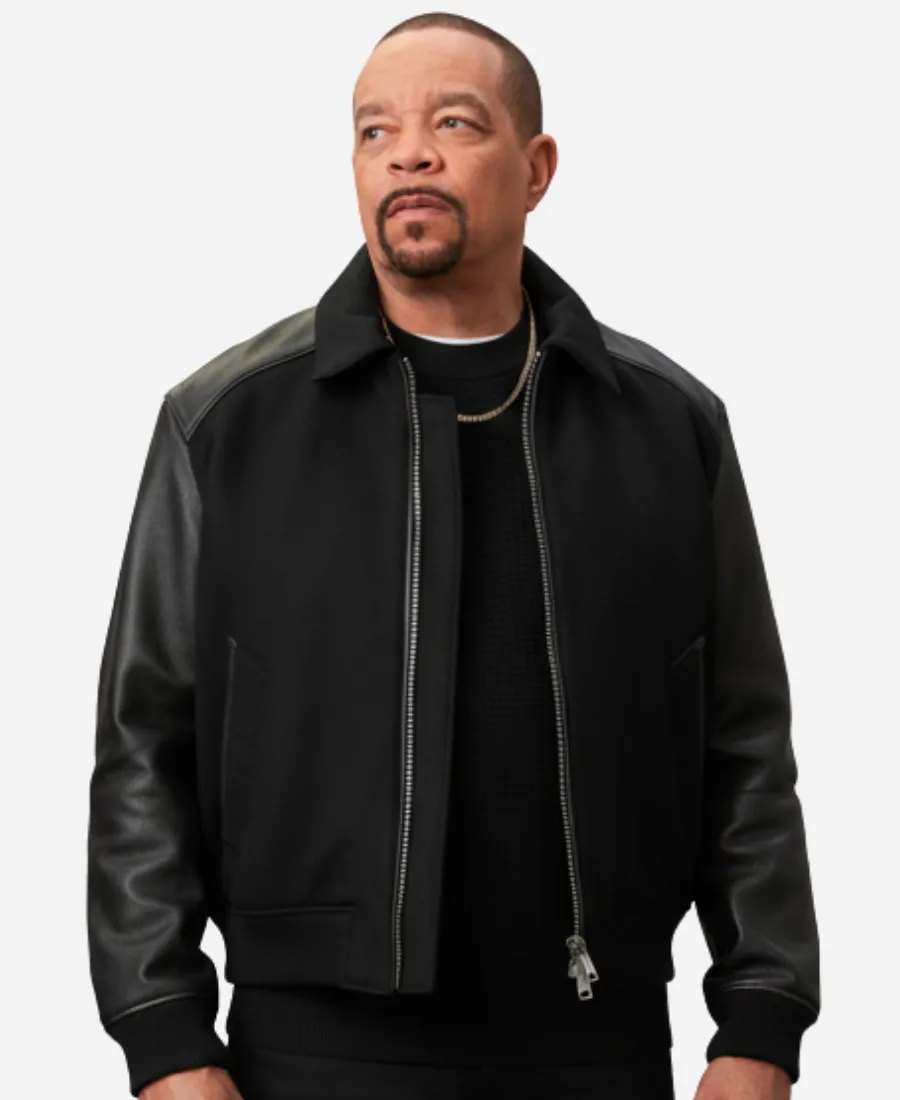 Law and Order SVU S27 Odafin Tutuola Black Varsity Jacket Law and Order SVU S27 Odafin Tutuola Black Varsity Jacket