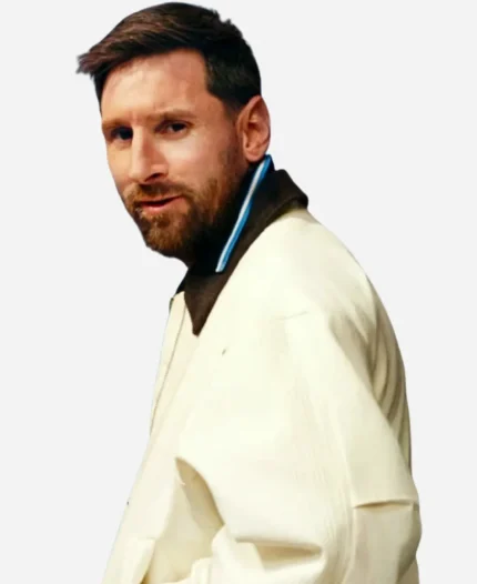 Lionel Messi 2026 FIFA World Cup Adidas Off-White Bomber Jacket
