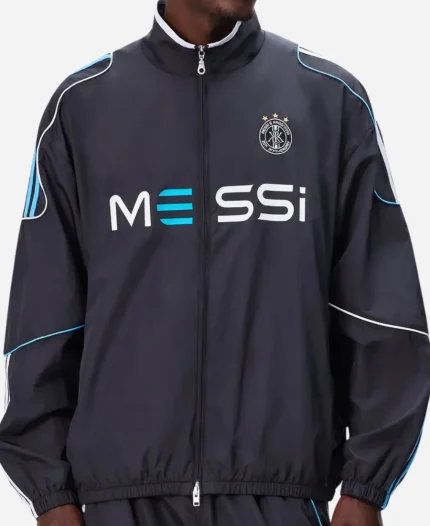 Lionel Messi x Kith x Adidas Football 2026 World Cup Nylon Track Jacket In Black