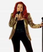 2026 Lisa Ann Walter Metallic Gold Blazer