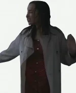 Lisa Movie Thrash 2026 Phoebe Dynevor White Cotton Trench Coat