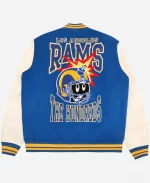 Los Angeles Rams x The Hundreds Blue & White Full-Snap Varsity Jacket