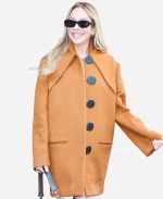 Louis Vuitton Cruise 2027 NYC Este Haim Brown Mid Length Coat