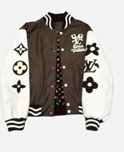 Louis Vuitton x Pharrell x Tyler The Creator Embroidered Varsity Jacket