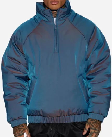 Love Island Beyond the Villa S02 Chris Seeley Blue Iridescent Hoodie