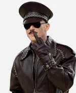 Luke Evans 2026 Met Gala Burgundy Leather Jacket - Jacket Era
