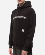 MKI Miyuki-Zoku Mixed Logo Printed Black Hoodie