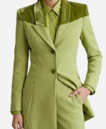 Margo’s Got Money Troubles 2026 Lace Green Wool Blazer
