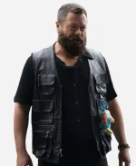 Margo’s Got Money Troubles 2026 Nick Offerman Leather Vest