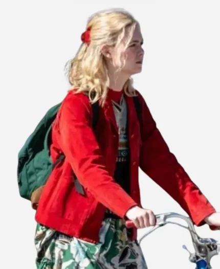 Margo’s Got Money Troubles Elle Fanning Fringe Jacket