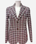 Margos Got Money Troubles S01 Elle Fanning Plaid Blazer
