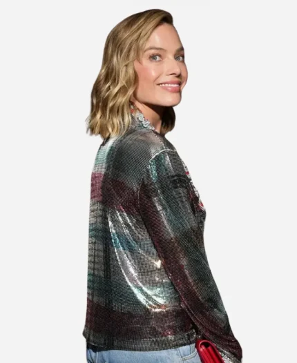 Margot Robbie 2026 Met Gala After Party Channel Sequined Jacket