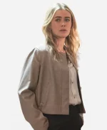 Melissa Roxburgh TV Series The Hunting Party S02 Rebecca Henderson Grey Jacket