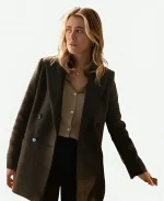 Melissa Roxburgh The Hunting Party 2026 Rebecca Henderson Wool Coat