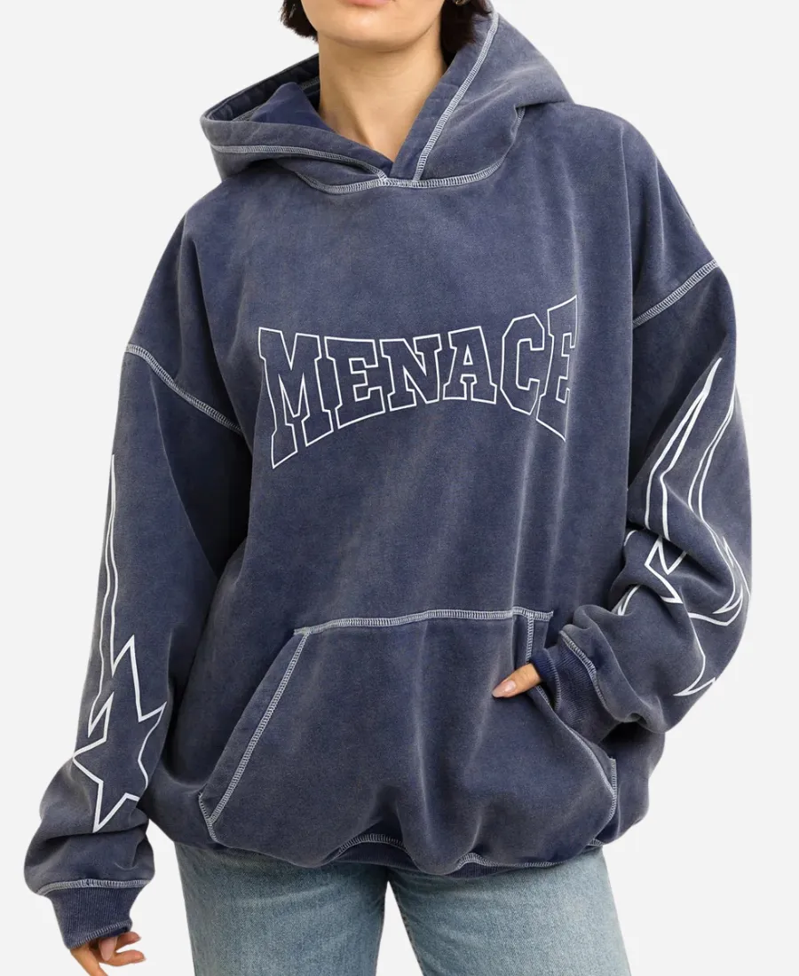 Menace Company 90s Voltage Blue Hoodie Menace Company 90s Voltage Heavy Hoodie