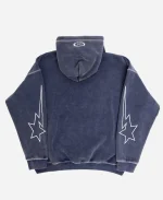 Menace Company 90s Voltage Heavy Star Graphics Blue Hoodie