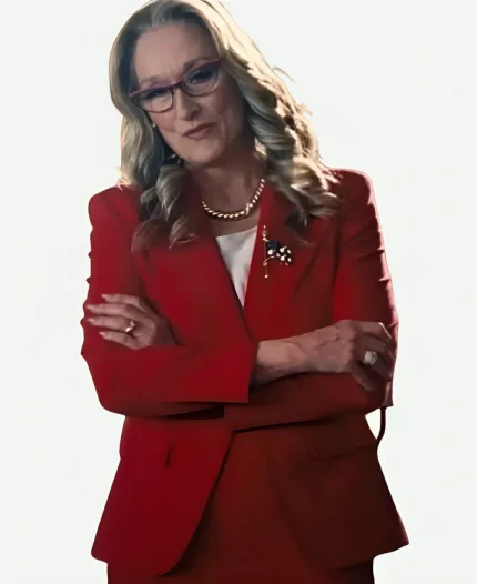 Meryl Streep Don’t Look Up Red Blazer