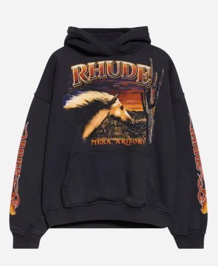 Mesa Stallion Graphic Black Hoodie
