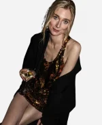 Met Gala 2026 After Party Elizabeth Debicki Coat - Black