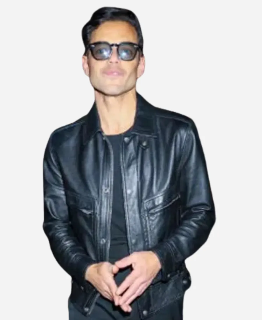 Met Gala 2026 After Party Rami Malek Leather Jacket Met Gala 2026 After Party Rami Malek Leather Jacket