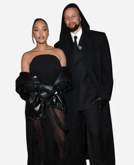 Met Gala 2026 Stephen Curry Black Hooded Wool Coat