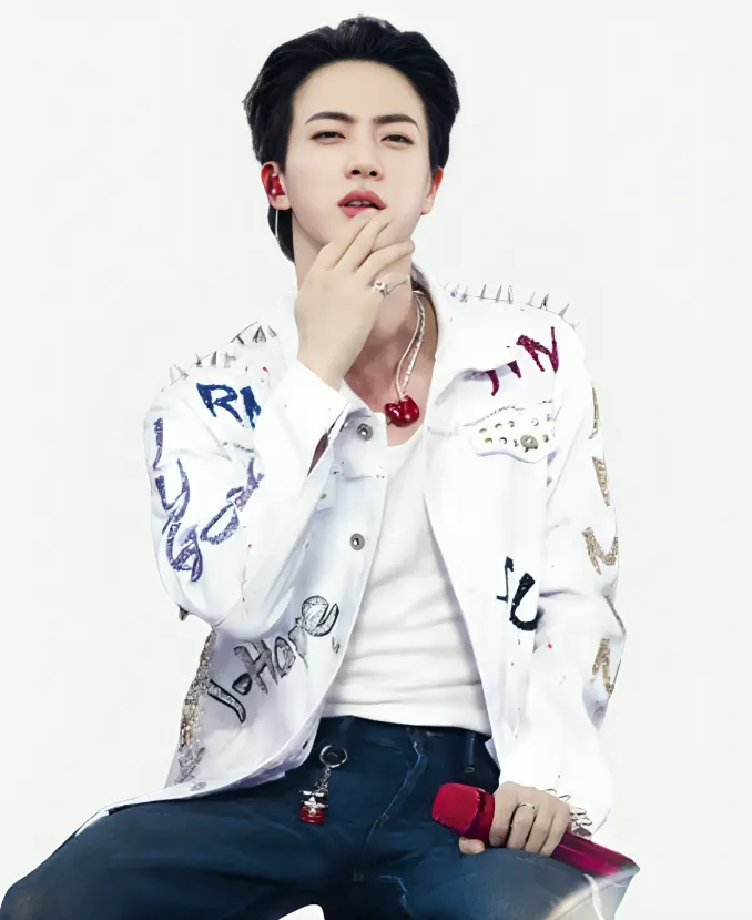 Mexico 2026 ARIRANG World Tour BTS Jin White Jacket Mexico 2026 ARIRANG World Tour BTS Jin White Jacket