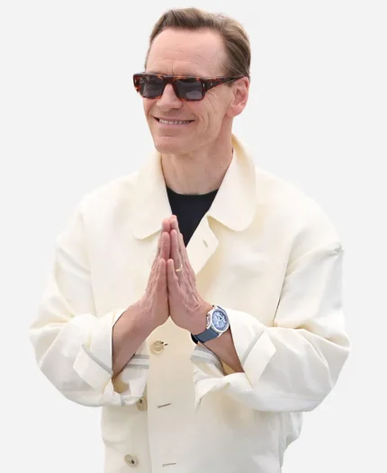 Michael Fassbender Hope Photocall off- White Jacket