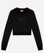 Mika Abdalla Off Campus S01 Black Cropped Sweatshirt