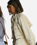 Millie Bobby Brown Beige NYC Jacket