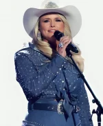 Miranda Lambert 61st Academy Of Country Music Awards 2026 Studded Blue Denim Shirt