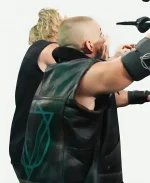 Monday Night RAW 2026 Austin Theory Black Leather Vest