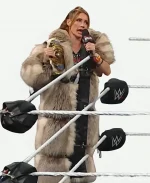 Monday Night RAW 2026 Becky Lynch Oversized Fur Coat