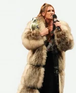 Monday Night RAW 2026 Becky Lynch Oversized faux Fur Coat