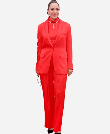 Monia Chokri 2026 Red Suit