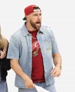 NBA 2026 Knicks Vs Cavaliers Travis Kelce Denim Jacket