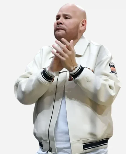 NBA 2026 New York Knicks vs Atlanta Hawks Fat Joe Cream Jacket